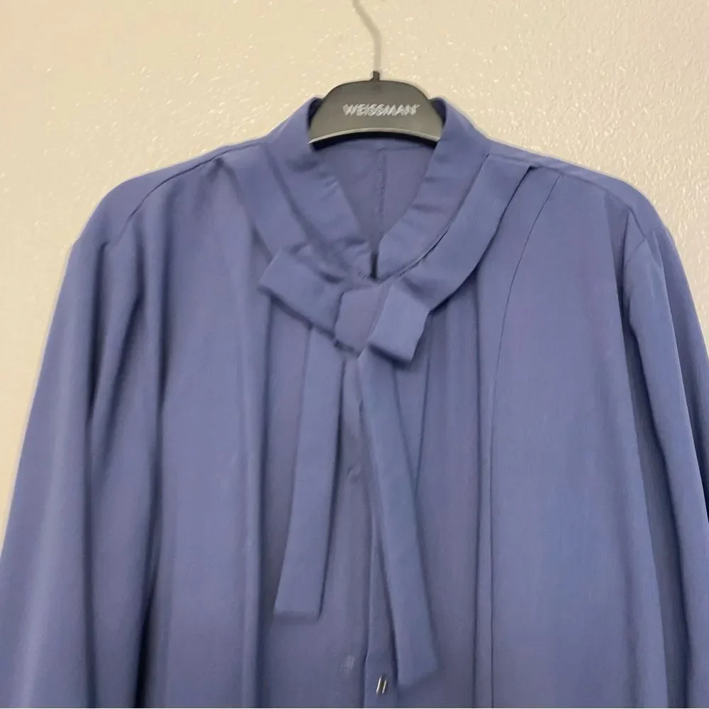 WEISSMAN Dance costume shirt leotard blue Mandarin overdress D11400 MA